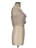 Blanc Nature 100% Cotton Silver Sleeveless Top Size L - photo 4