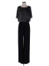 Connected Apparel Metallic Black Jumpsuit Size 8 - photo 1