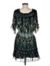 Unbranded Paisley Green Cocktail Dress Size M (estimated) - photo 2