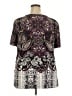 Chicue Paisley Purple Short Sleeve Henley Size 3X - photo 2