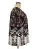 Chicue Paisley Purple Short Sleeve Henley Size 3X - photo 4