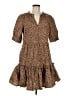 J.Crew Animal Print Brown Casual Dress Size M - photo 1