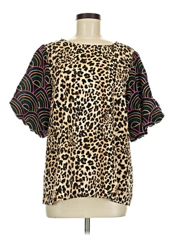 See and Be Seen Short Sleeve Blouse (view 1)