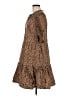 J.Crew Animal Print Brown Casual Dress Size M - photo 5