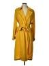 Theory 100% Silk Yellow Trenchcoat Size L - photo 1
