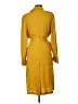 Theory 100% Silk Yellow Trenchcoat Size L - photo 2