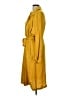 Theory 100% Silk Yellow Trenchcoat Size L - photo 5