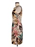 Connected Apparel Print Brown Cocktail Dress Size 8 - photo 5
