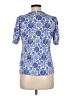 Boden Floral Blue Short Sleeve Blouse Size 8 - photo 2