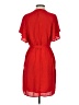 Gap 100% Polyester Red Casual Dress Size S - photo 2
