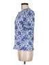 Boden Floral Blue Short Sleeve Blouse Size 8 - photo 5