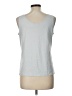 Chico's Silver Sleeveless T-Shirt Size Lg (2) - photo 2