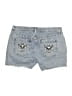 Hot Topic Stars Blue Denim Shorts Size 11 - photo 2