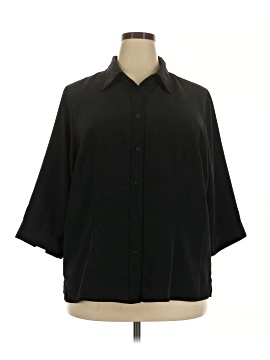 Cj Banks 3/4 Sleeve Button-Down Shirt (view 1)