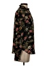Ann Taylor LOFT 100% Polyester Floral Black Long Sleeve Blouse Size XS - photo 4