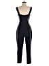 WeWoreWhat 100% Polyester Checkered-gingham Black Jumpsuit Size M - photo 2