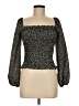 Unbranded 100% Polyester Black 3/4 Sleeve Blouse Size M - photo 1