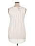 Pleione 100% Polyester Ivory Sleeveless Top Size XL - photo 2