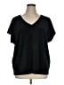 Ann Taylor LOFT Stars Black Short Sleeve Top Size 16 - photo 1