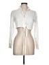 Zara 100% Viscose Ivory Long Sleeve Blouse Size L - photo 1
