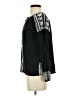 Solitaire 100% Rayon Black Long Sleeve Blouse Size S - photo 5