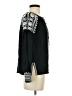 Solitaire 100% Rayon Black Long Sleeve Blouse Size S - photo 4