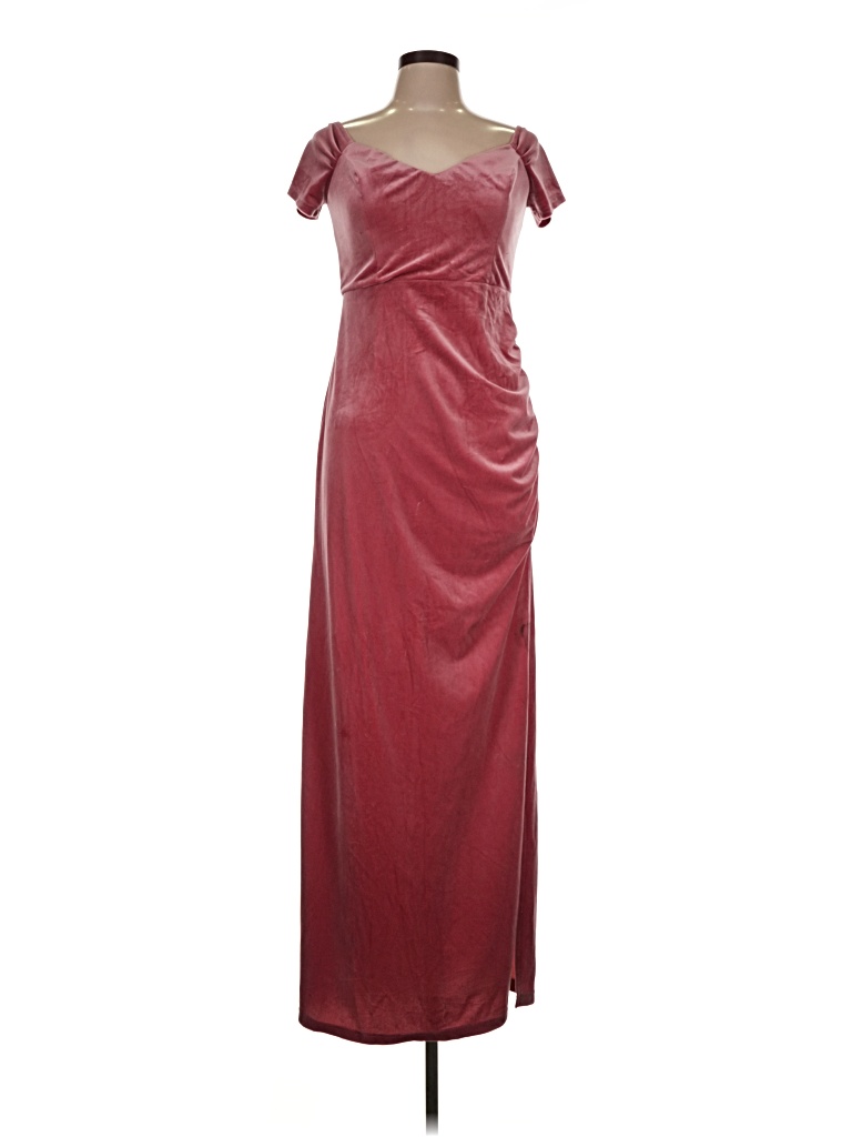 Pre-owned Lulus Cocktail Dress In Burgundy