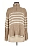 Rails Stripes Tan Turtleneck Sweater Size M - photo 1