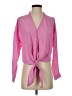 Lucy Paris 100% Polyester Pink Long Sleeve Blouse Size XS - photo 1