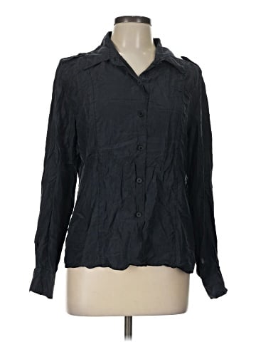 Newport News Long Sleeve Silk Top (view 1)