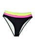 Popvil Color Block Black Swimsuit Bottoms Size M - photo 1