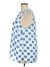 Talbots 100% Polyester Polka Dots Blue Sleeveless Blouse Size 2X - photo 5