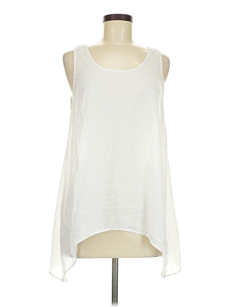 Pre-owned Daniel Rainn Sleeveless T-shirt In Ivory