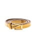 Unbranded 100% Leather Yellow Leather Belt Size Sm - Med - photo 1