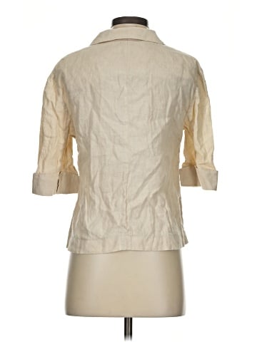 Ann Taylor 3/4 Sleeve Button-Down Shirt (view 2)