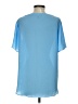 Banana Republic 100% Polyester Blue Short Sleeve Blouse Size S - photo 2