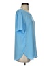 Banana Republic 100% Polyester Blue Short Sleeve Blouse Size S - photo 4