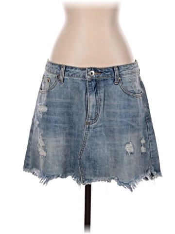 Dance & Marvel Denim Skirt (view 1)