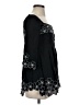 LUCCA Black 3/4 Sleeve Blouse Size S - photo 4