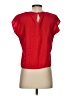 Jordan 100% Silk Red Short Sleeve Silk Top Size 5 - photo 2