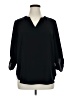 Maurices 100% Polyester Black 3/4 Sleeve Blouse Size 14 (0) - photo 1