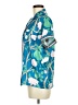 Dalia Macphee Tropical Teal Short Sleeve Blouse Size M - photo 5