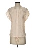 Paper Label Ivory Short Sleeve Blouse Size S - photo 1