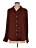 Gap 100% Polyester Burgundy Long Sleeve Button-Down Shirt Size M - photo 1