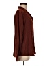 Gap 100% Polyester Burgundy Long Sleeve Button-Down Shirt Size M - photo 4