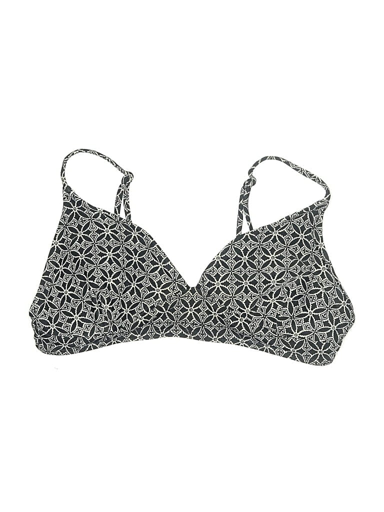 Pre-owned Old Navy Swimsuit Top Gray Print Pattern Swimwear