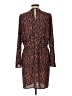 Scoop Animal Print Brown Cocktail Dress Size L - photo 2