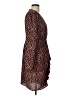 Scoop Animal Print Brown Cocktail Dress Size L - photo 4