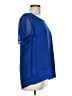 Dana Buchman 100% Polyester Blue Short Sleeve Blouse Size L - photo 4