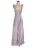 Elevenses 100% Cotton Checkered-gingham Purple Jumpsuit Size 2 - photo 1